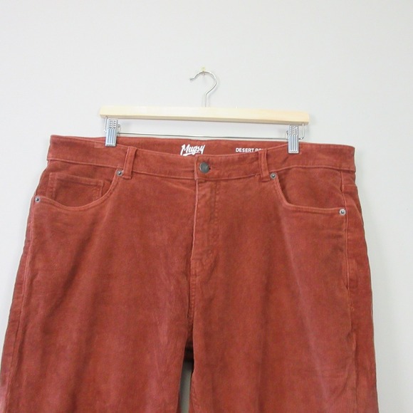 Mugsy Corduroy Pants Men 38 x 34 Desert Red Cotton 5 Pocket Stretch 754 - Picture 5 of 10